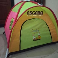 ASGARA TENDA ANAK LIPAT MEGA COMBO SUPER BESAR 4 KARAKTER SPIDERMAN, BOBOIBOY, HELLO KITTY, LOL SURP