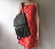 FOAK古著 90s三宅一生軍綠色尼龍後背包