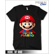 KATUN Mario Bross T-shirts for Children and Adults, 24s Combed Cotton, Premium T-shirts DF-R80, Cool