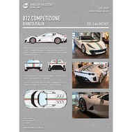 TOC 812C Competizione Bianco Italia Diecast Model White Color Car