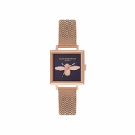 Olivia Burton 3D Bee Women's Watch Ionic Plated Rose Gold Steel Strap  -  Bee Dial OB16AM96MY