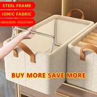 Foldable Box Clothes Organizer Steel Frame Drawer Clothes Organizer Wardrobe Closet Carry Handles