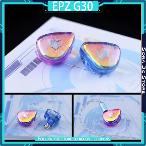 EPZ G30 In-Ear Gaming Earphones HiFi Music & Esports Sound Card Ergonomics High quality music headph