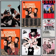 5SOS S-Seconds Of S-SummerS Painting Calligraphy HD Canvas Poster Crease Free Waterproof All Space W