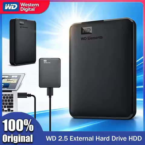 Western Digital WD Elements 5TB 4TB 2T 1T External Hard Drive 2.5" USB 3.0 Portable External HDD Har
