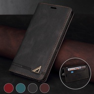 Casing for Samsung Galaxy A11 A21 A21s A31 A51 A71 A14 LTE A23 A34 A54 5G Flip Case Retro Leather Cover Magnetic RFID Blocking Fold Wallet With Card Slots Soft TPU Shell Stand Mobile Phone Covers