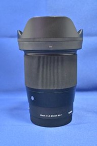 新淨 Sigma 16mm F1.4 DC DN For Sony 半幅鏡 大光圈 等效24mm 輕巧易攜帶 人像 旅行 低光拍攝一流 A6700 ZVE10 A6600 FX30