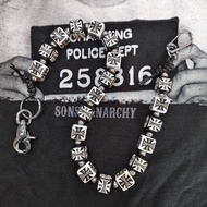 pants chain west coast choppers White And Black Dice Pattern 1-1/bag