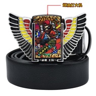 5.4-Men's Belt Lighter Belt Zodiac Belt Unique Novelty Strange Pants Belt