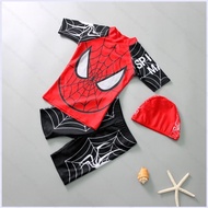 PS2 2025 Summer Spider-Man Iron Man Boys Swimsuit Sunscreen Quick Dry Two-Piece Swimsuit Hot Sale SP