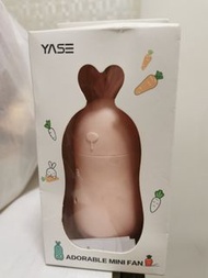 [全新現貨] YASE粉紅兔子手提風扇(包USB充電線)