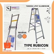 Rubicon 175 M 175 CM Aluminum Folding Ladder - Thick, Sturdy Material