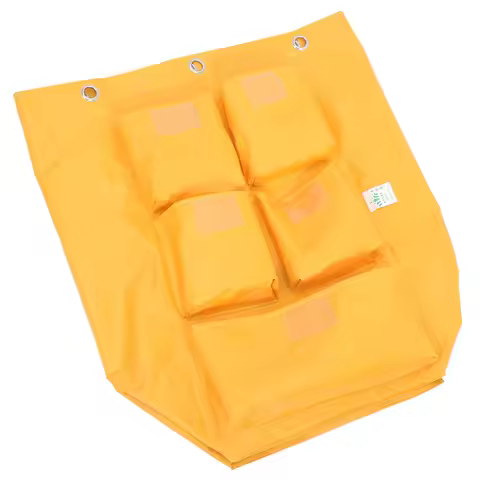 Clean Car Bag Cleaning Trolley Bags For Cart Folding Janitorial Pouch Cloth Replacement