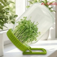 ALISONDZ Mason Sprouting Lid, Plastic With Bracket Germination Jar Lid, Sprout Cover Efficient Nurse