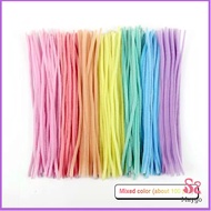 ลวดกำมะหยี่ DIY ยาว 30 cm หนา 6mm ทำงานฝีมือ Chenille Stems