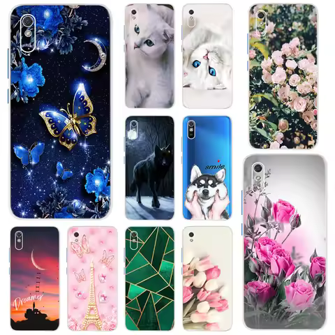 For Xiaomi Redmi 9A 9C 9 Case Cute Cat Printed Soft Silicone TPU Back Cover For Redmi 9A Phone Case 