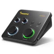 MAONO | อินเทอร์เฟซเสียง MAONO PS22 Lite USB สำหรับพีซี ช่องต่อ XLR อุปกรณ์บันทึกเสียงแบบพกพา การ์ดเ