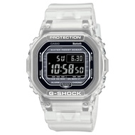 Casio G-Shock Digital Transparent White Resin Strap Men Watch DW-B5600G-7DR