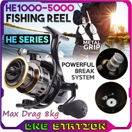 LINHUE Professional Fishing Reel HE SERIES HE1000-5000 Maximum Drag 10KG 5:2:1 High Speed Spinning R