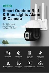 Vstarcam CS662 กล้องวงจรปิดไร้สาย Outdoor ความละเอียด 3MP(1296P) กล้องนอกบ้าน ภาพสี มีAI+ คนตรวจจับส