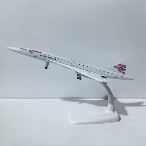 JASON TUTU 20CM Diecast Metal Planes British Airways Concorde Aircraft Model Planel Airplane Collect