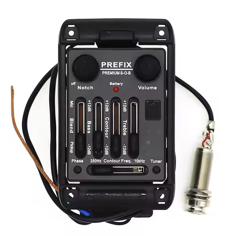 Acoustic Guitar Pickups Prefix Premium S-O-B Onboard Preamp Matrix Pickup EQ Equalizer Instrument Gu