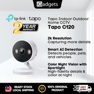 TP-LINK TAPO C120 CCTV Indoor/Outdoor Wi-Fi Home Security Camera | Magnetic | Weatherproof | 4MP 2K 