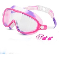 Children's Large Frame Waterproof and Anti Fog Swimming Goggles 2025 Summer Wide View Swimming Goggl