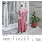 Gamis Katun Dewasa UPMORE AFNI DUSTY ROSE - PINK ICE [COD]