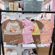 Soft and cool Dokmashort sleeve set for babies 6-9m to 24-36m baby boy clothes set