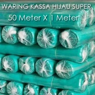 waring kasa hijau 50m X100cm / kasa hijau / kain kasa / jaring ikan