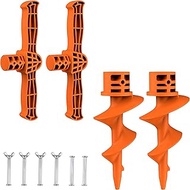 Sand Dock Auger Kit for PVC Sandbar Anchors, Fits 1.5" SCH 40 PVC Tubing (ID 1.57''), T-Handle + Aug