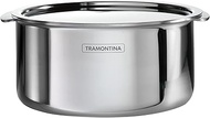 Tramontina Utsava 2.4-Quart Tri-Ply Clad Stainless Steel Tope with Lid, Patila Pot for Indian Cookin