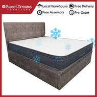 Dreams Fresco 10” Ice Cooling Fabric Pocketed Spring Mattress + Storage Bedset - Single / Super Single / Queen / King