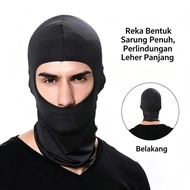 Topeng Sarung Muka Rider | Pelindung Leher & Muka | Inner Helmet Buff Tahan Panas