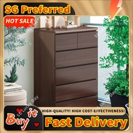 Five-drawer cabinet for bedroom end-of-bed storage, simple modern living room wall-mounted drawer ca
