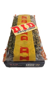 โซ่ D.I.D. 520VR - 120L ZB O-Ring สีทองหมุดดำ GOLD&BLACK