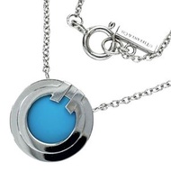 TIFFANY & Co. 蒂芙尼 T-Toe 圓形綠松石項鍊，18K 白金，3.5 克，40/45 厘米，女士 [二手]