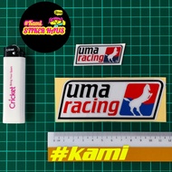 Uma Racing (5cm x 2cm & 12cm x 5cm) Sticker Printing & Cutting Overlapping Reflective Designs #umara