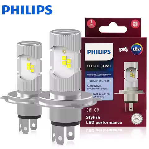 Philips HS1 LED Headlight Bulb Motor Lamp LED Motorcycle High Low Beam 12V PX43t Moto Bulb 11636UEMX
