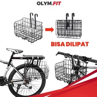 Keranjang Sepeda Lipat Foldable Basket Untuk Sepeda Dewasa MTB Lipat