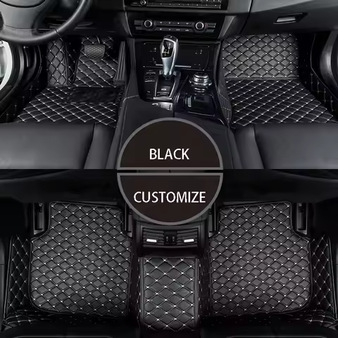 Car Floor Mats For Mitsubishi Eclipse Outlander 3 Pajero Sport Lancer X Xl Colt Asx Custom Leather A