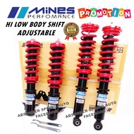 MINES ADJUSTABLE HI LOW BODY SHIFT FOR BMW 3 SERIES SEDAN E36 E46 E90