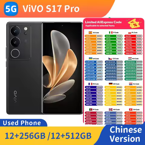 Vivo S17 Pro 5G Android ROM 256GB/512GB 6.78-Inches Screen ROM 512GB 80W Charger NFC Android Used Ph