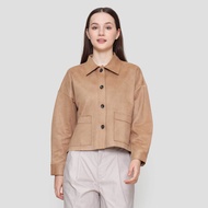 St. Yves Suede Pocketed Outer Jaket Wanita 123088767