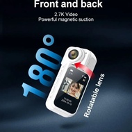 2.7k 180° Mini Cam 2.7k Thumb Sports Camera 1.4 Inch Wifi 180°action Camera For Motor Cycling Record