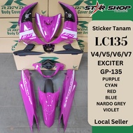 [LOCAL SELLER] COVERSET BODYSET LC135 LC 135 V4 V5 V6 V7 EXCITER GP-135 PURPLE CYAN RED BLUE NARDO G