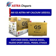 AKI GS ASTRA Otoparts CALCIUM 105D31L (aki kering) fortuner diesel, innova diesel, prado,strada,dll.