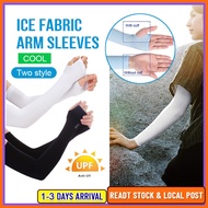 Aqua X & Let's Slim Ice Silk Arm Sleeves Cooling Hand Sock UV Protection Arm Sleeves Slim Hand Sock 