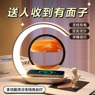 流沙画 3D Sand Art Lamp Night Light Desk Decor Office Home Living Room Gift 立体沙漏灯 Sand Painting Lamp Bi